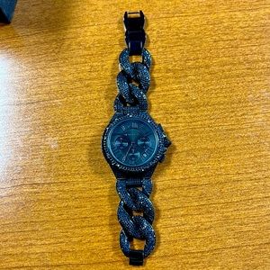 Michael Kors black pave watch